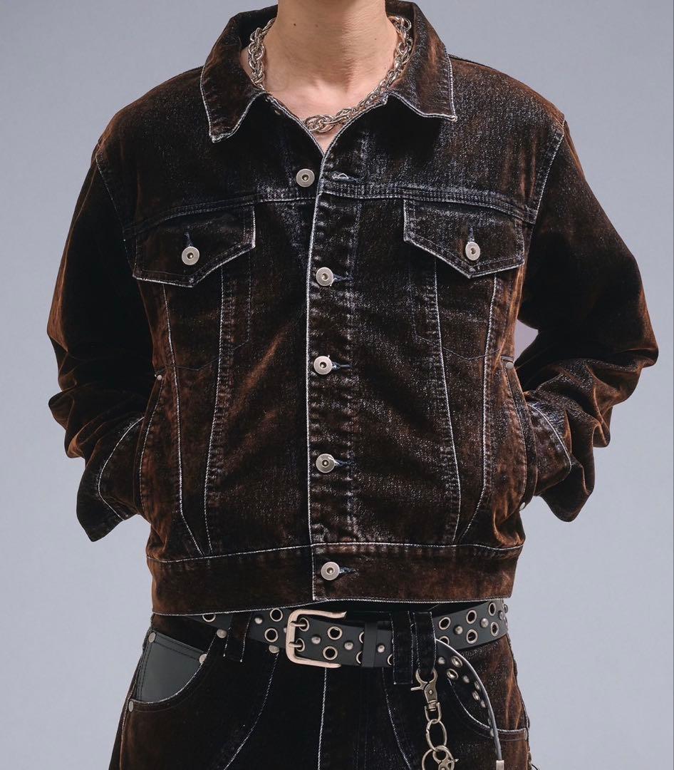 【garo】 ANDERHUNK オーバーダイフロッキーデニムジャケット