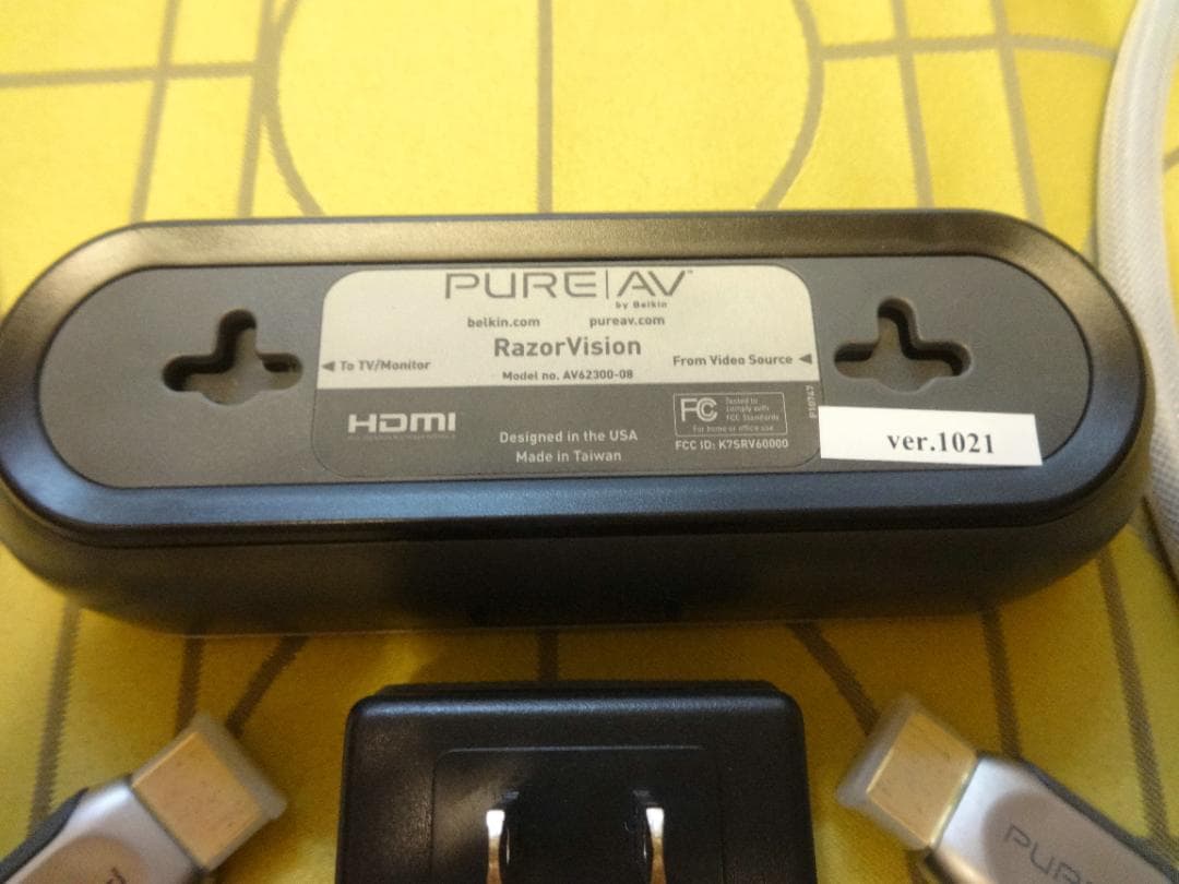 “PureAV”の映像補正機能搭載HDMIケーブル・アダプタ by Belkin