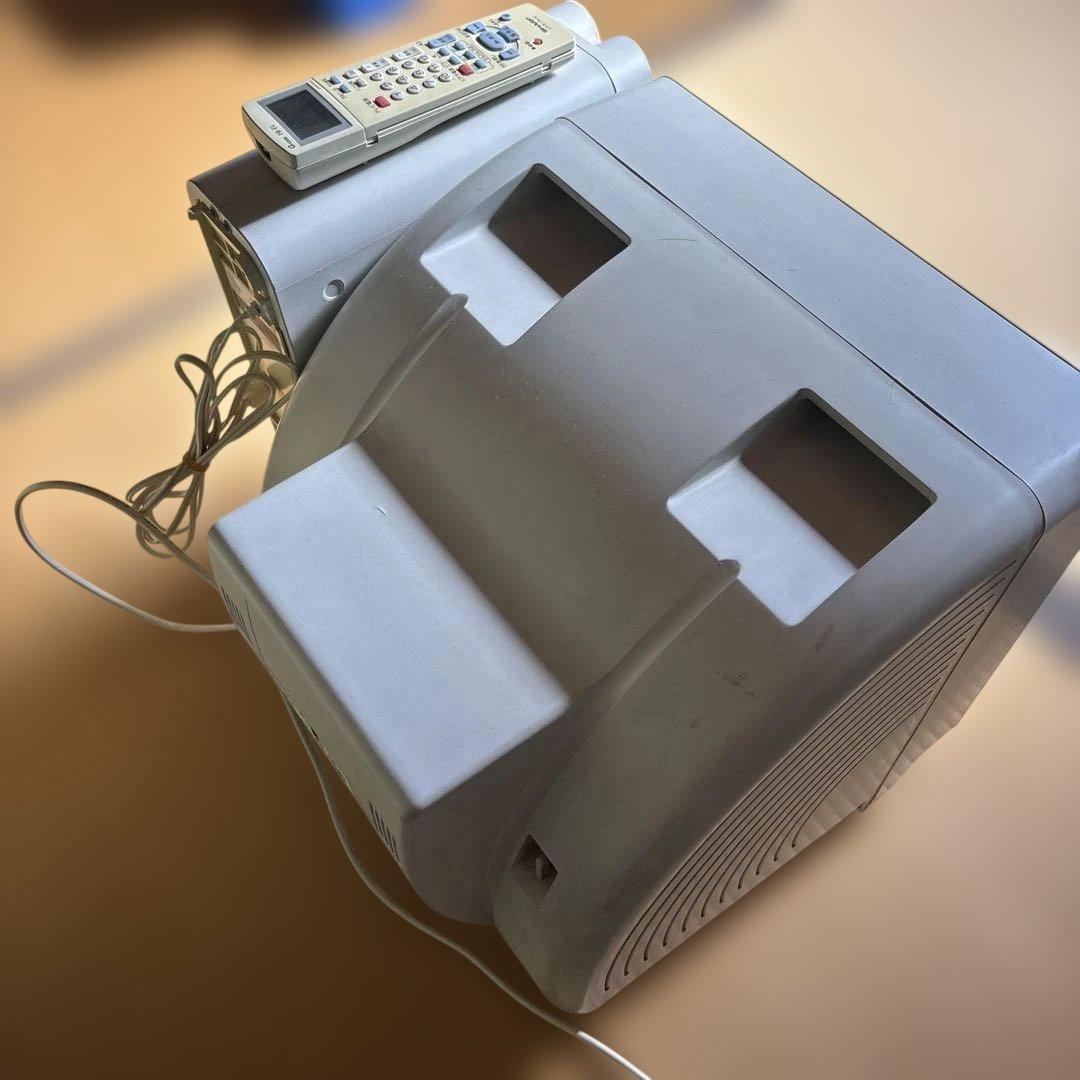 【希少】レトロ　シャープブラウン管テレビ+ビデオセット