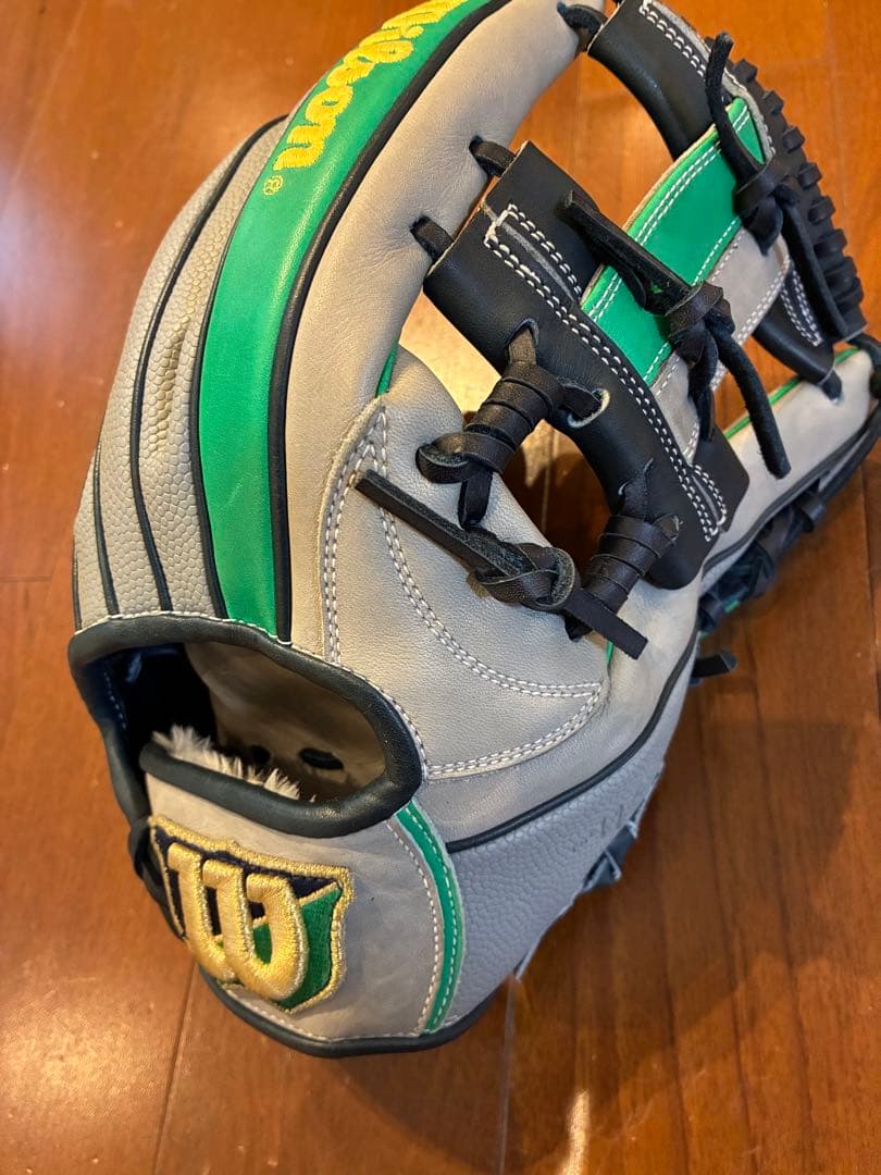 Wilson 軟式グローブ 87型 グレー/グリーン
