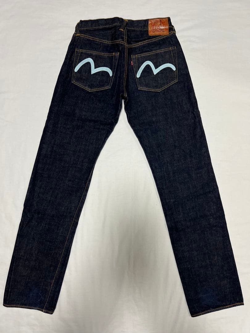 EVISU No.1 2000 33×35 プラチナ耳 水色カモメ 金耳 no1