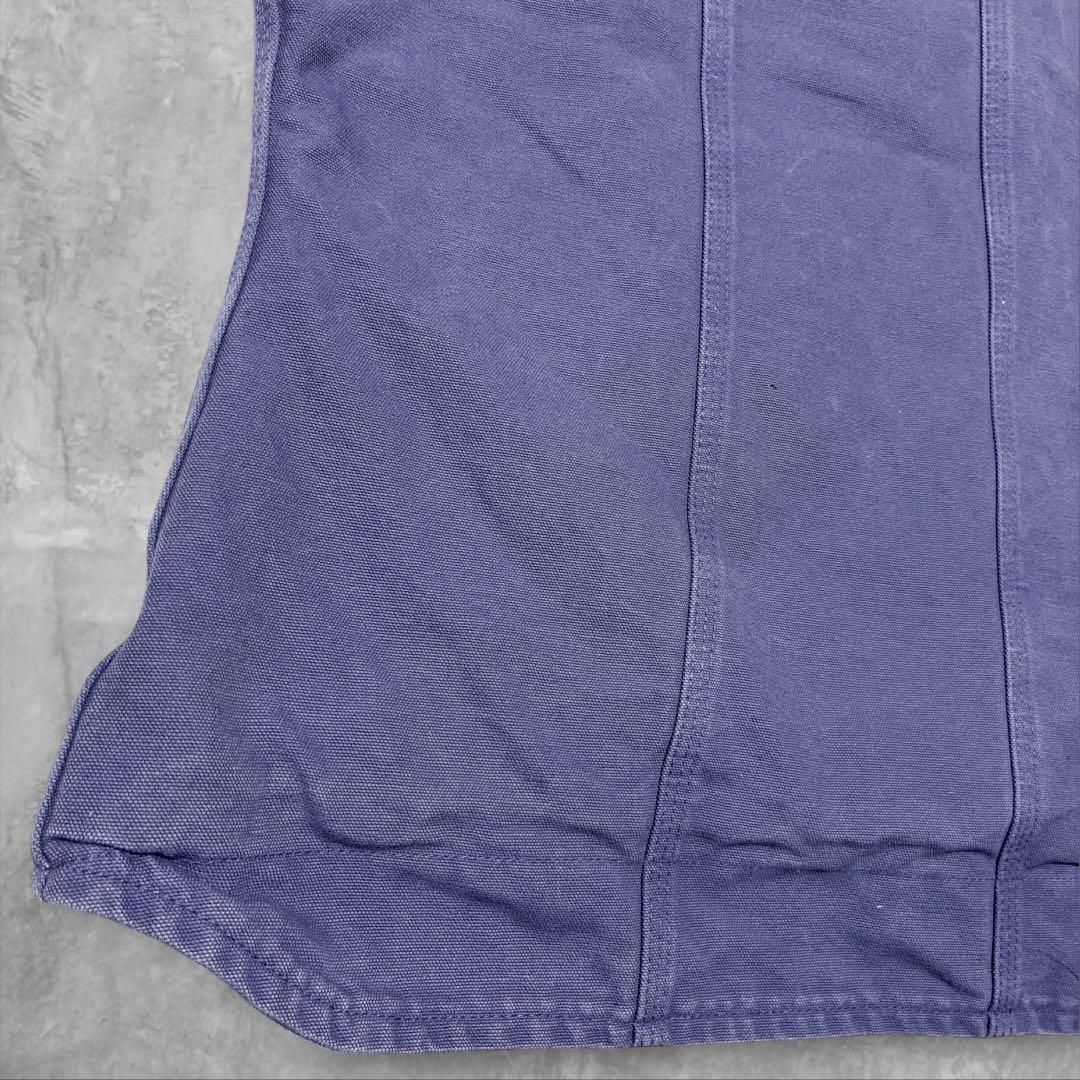 Carhartt 裏ボア ダックベスト くすみパープル メンズL相当 USA生地