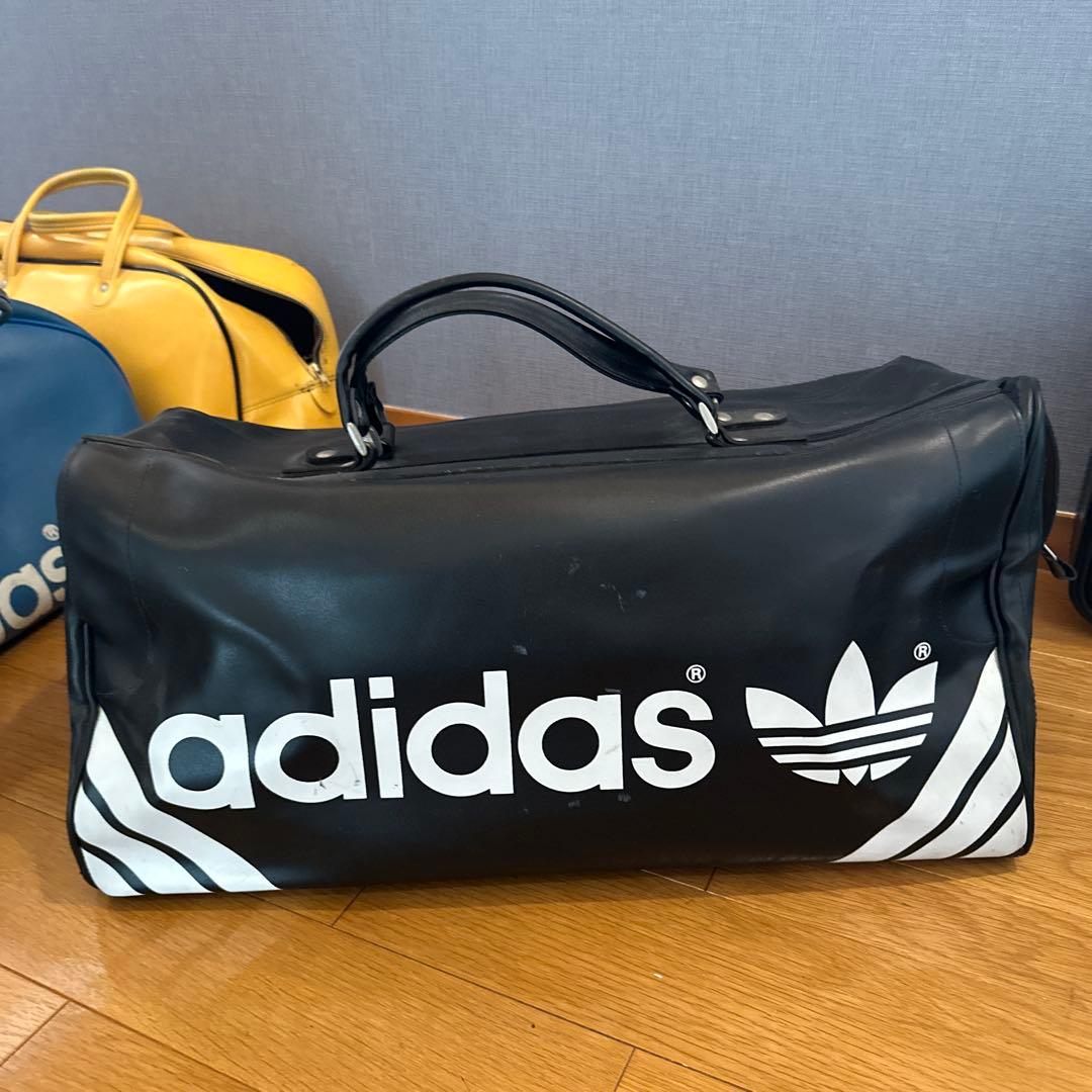 限定価格　adidas ビンテージ　ブラック ボストンバッグ