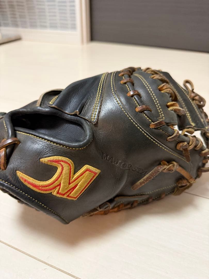 MAJOR STAGE 硬式グローブ ブラック 収納袋付き