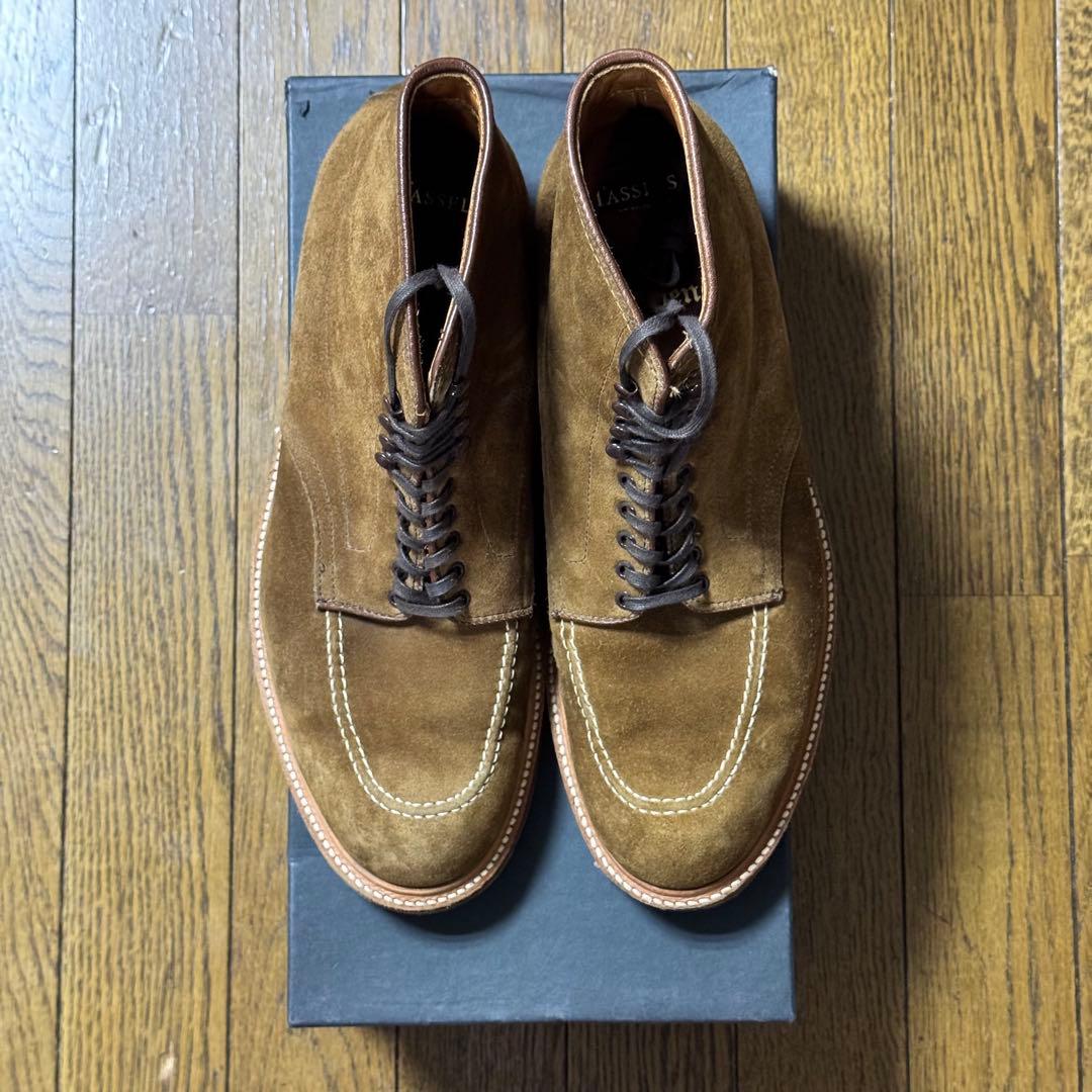 Alden × Tassels Indy Boot Snuff Suede