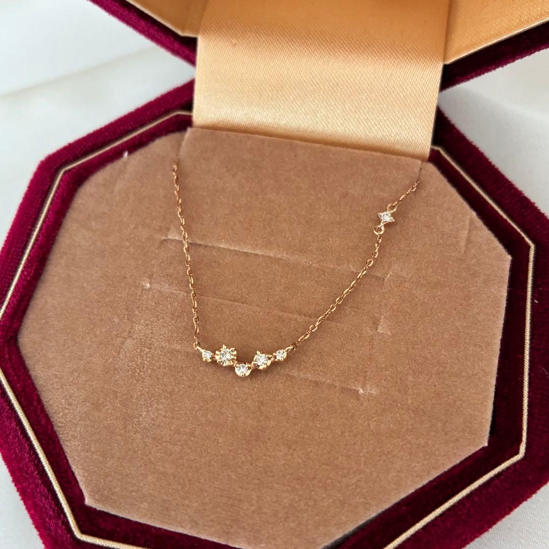 4℃ k10 ネックレス　ダイヤモンド　2018クリスマス限定