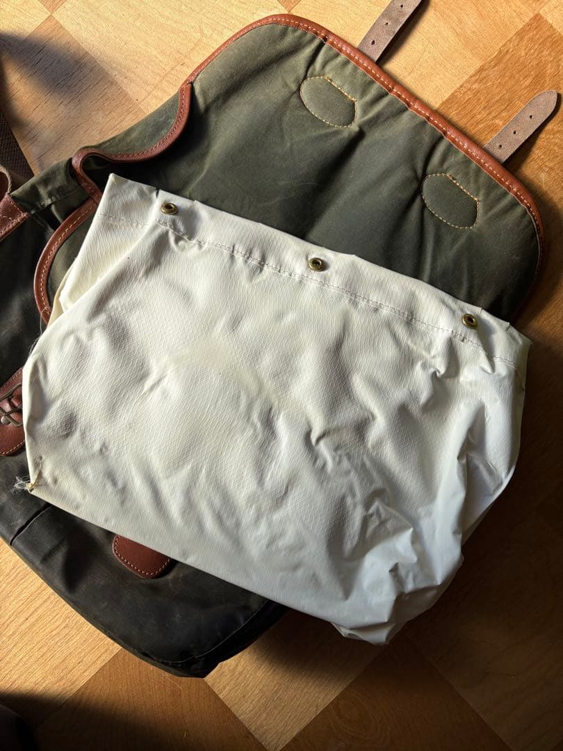 baraour バブアー ショルダーバッグオイルド 釣り メッセンジャーバック