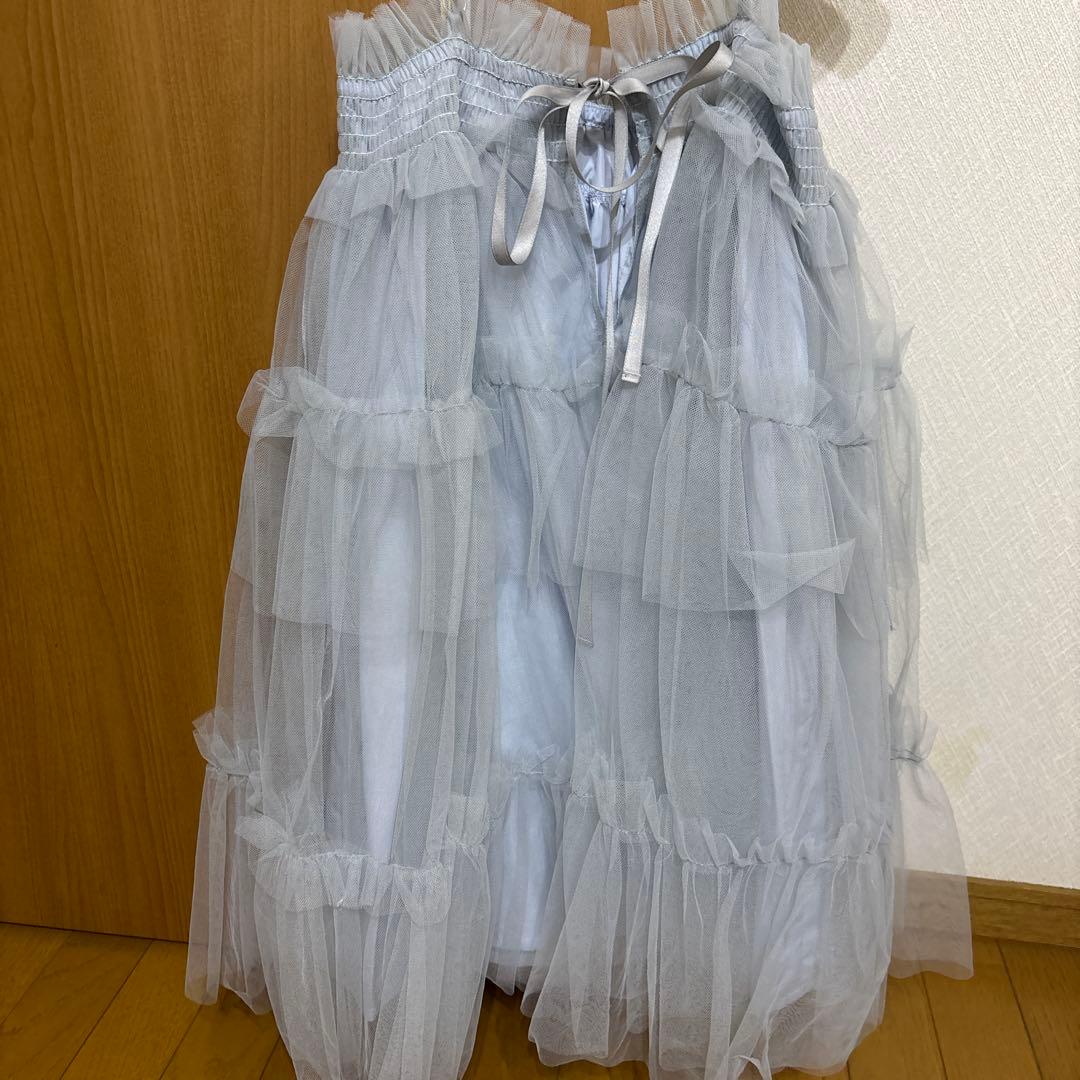 トップス HONEY MI HONEY tulle frill camisole