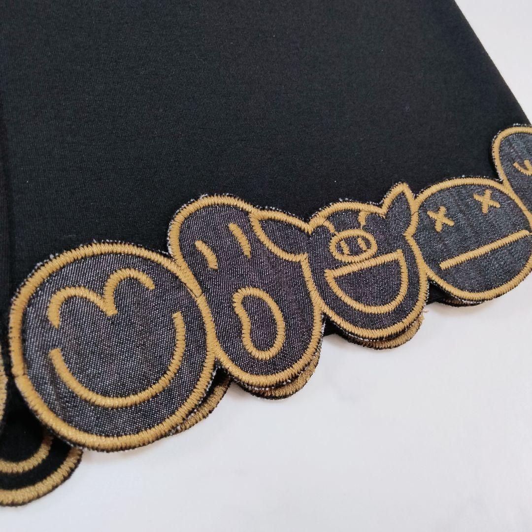 新品タグ付き　アルベロベロ　オレボレブラ　ブタさんアップリケ付きストレッチパンツ