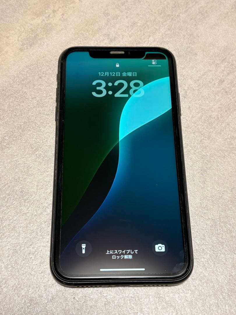 中古 Apple iPhone XR ブラック シャッター音無し