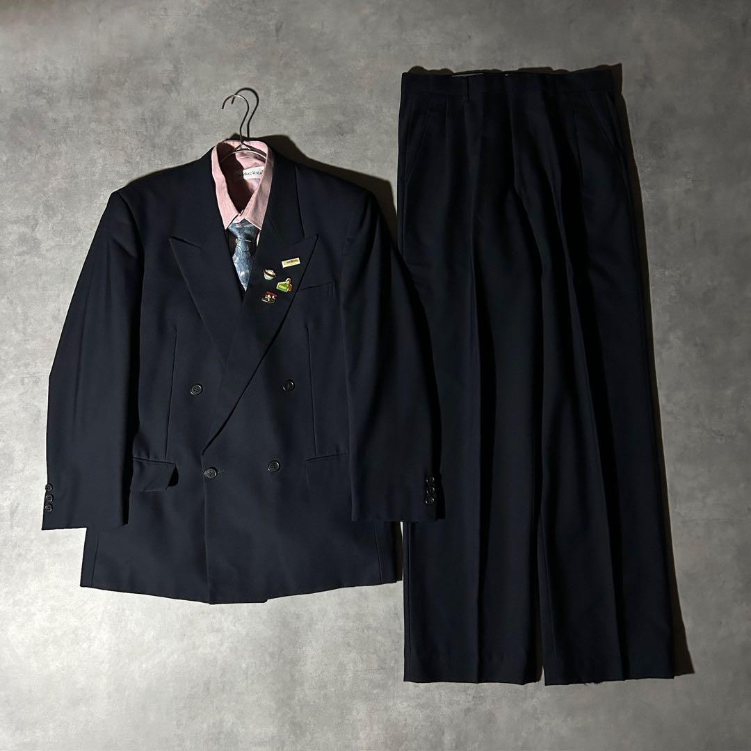 90s vintage レトロセットアップ スーツ ピンズ No.262成人式