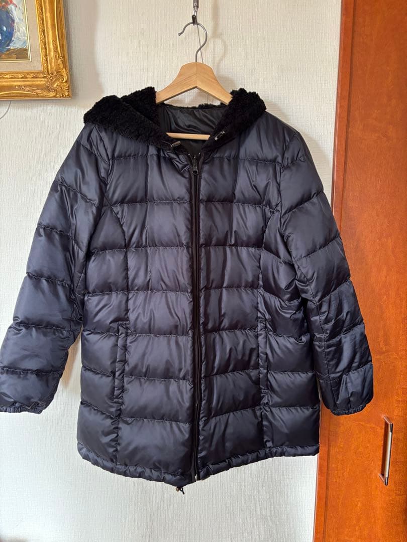 ブラック モッズコート ファー付き　23区L