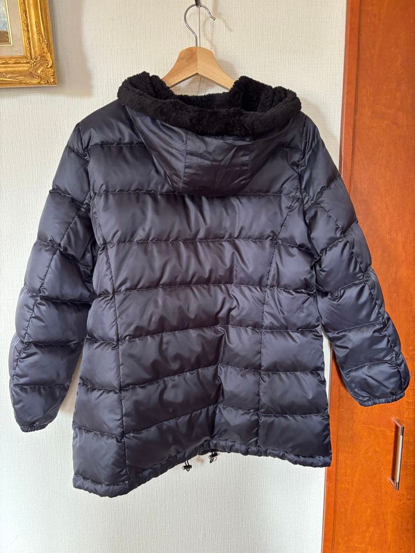 ブラック モッズコート ファー付き　23区L