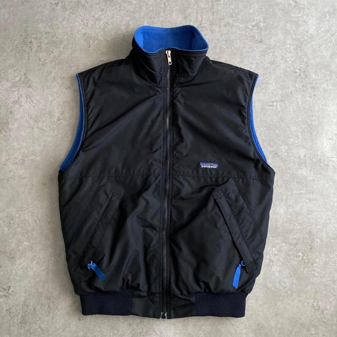 90s パタゴニア シェルドシンチラベスト 黒 ブラック S