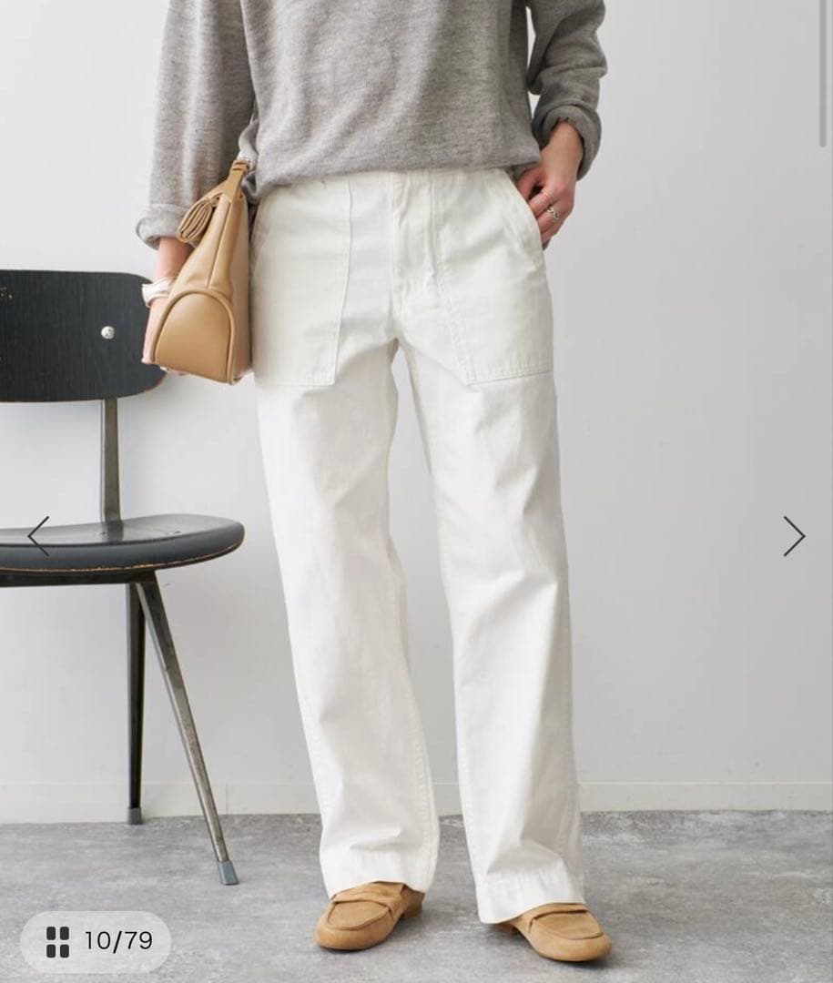 【Spick and Span】 ルーズベイカーパンツ