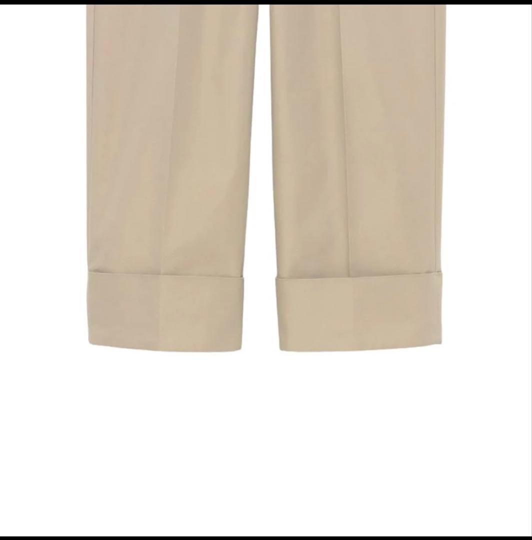 【タグ付き新品】anuans / ベルトデザインチノパンツ / BEIGE