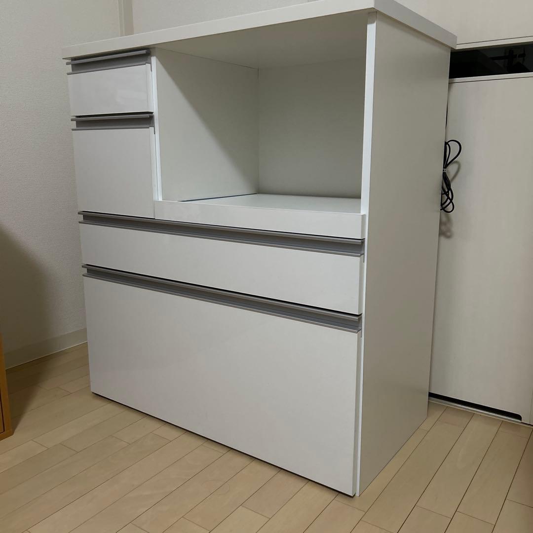 ホワイト／キッチン収納 引き出し式／ベルメゾン
