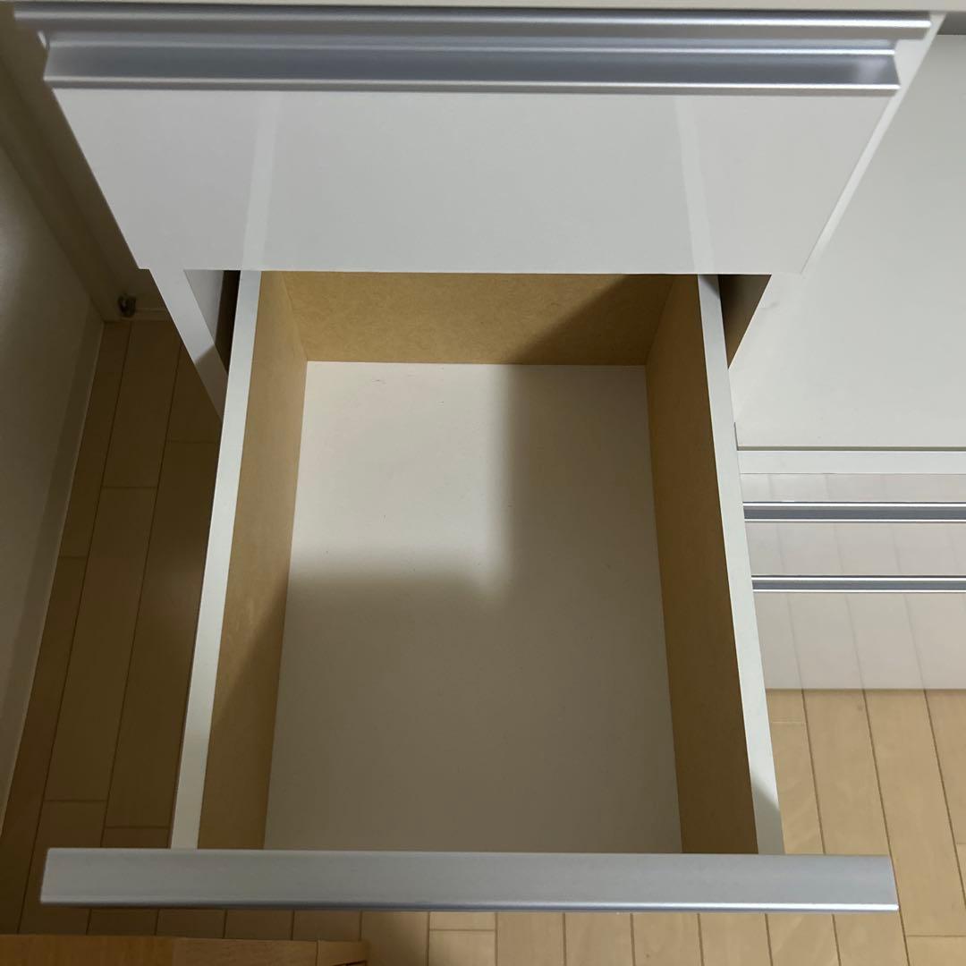 ホワイト／キッチン収納 引き出し式／ベルメゾン