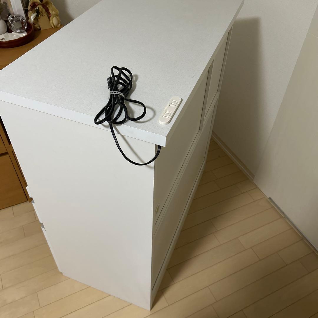 ホワイト／キッチン収納 引き出し式／ベルメゾン