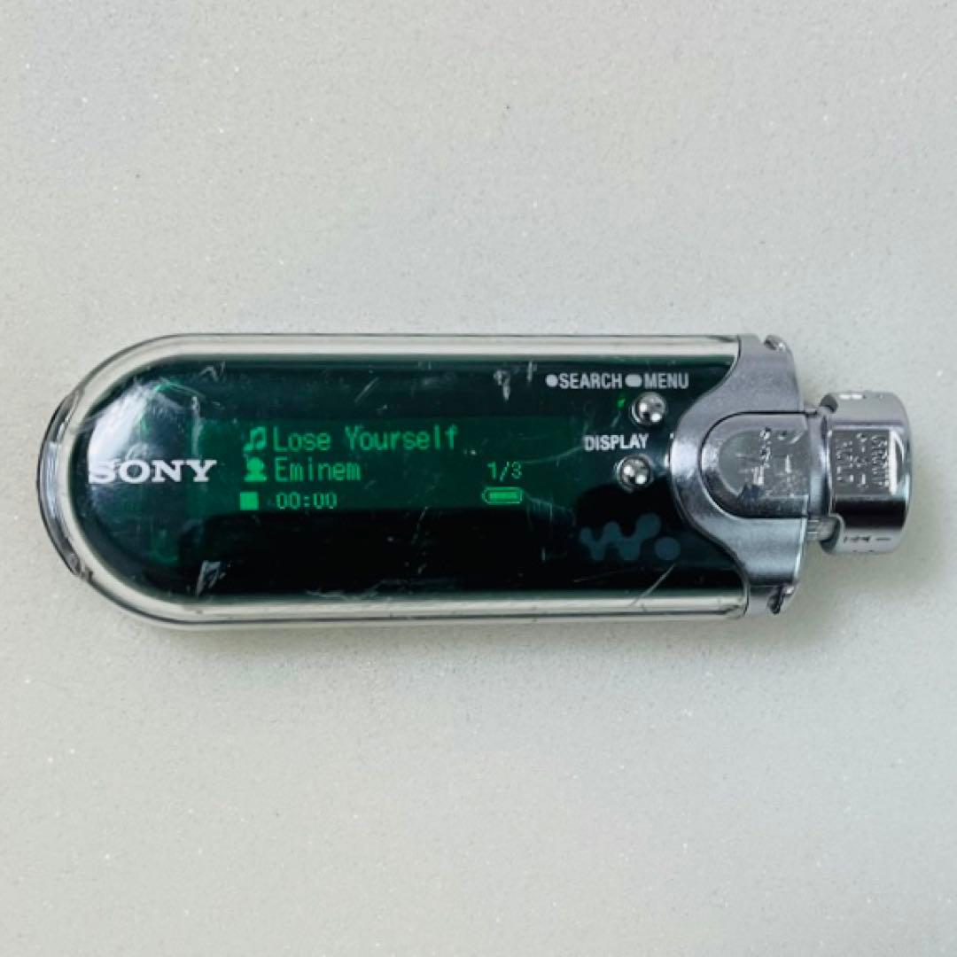 SONY ウォークマン NW-E405 オリーブグリーン バッテリー新品 現状品