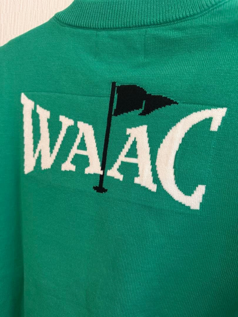 WAAC セーター　ゴルフウェア　ニット　ワック　緑　グリーン　L