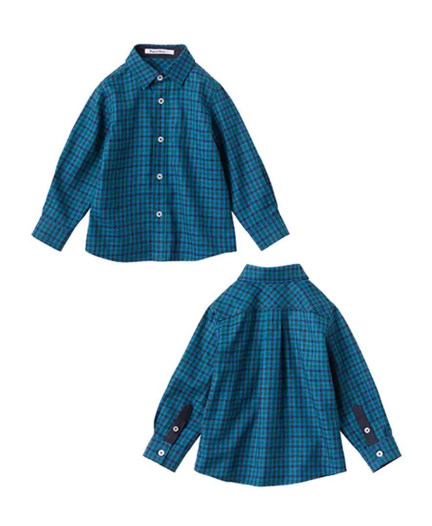 【ファミリア】新品 シャツ ブラウス 長袖 XB フォーマル 襟付き 現行品