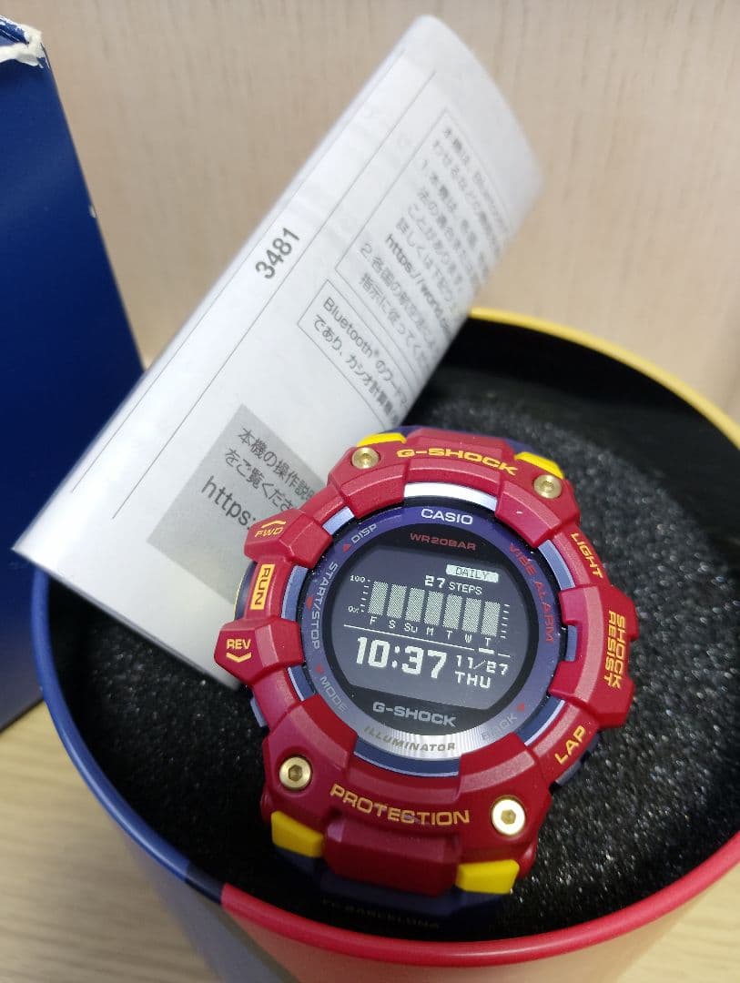 G-SHOCK GBD-100BAR-4JR MATCHDAY バルセロナ 美品