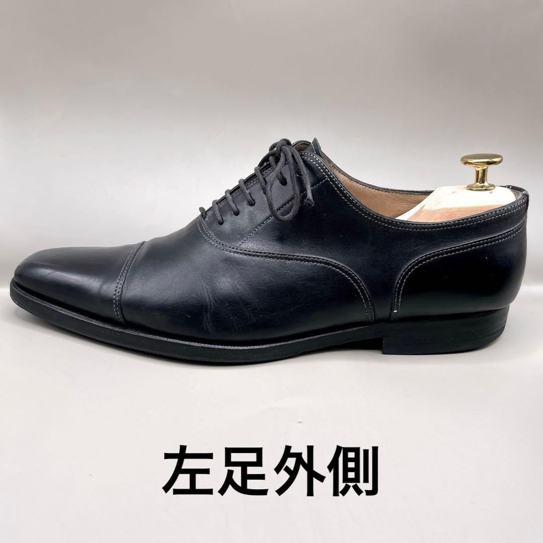 サントーニ Santoni ビジネスシューズ ストレートチップ 黒 26.5cm