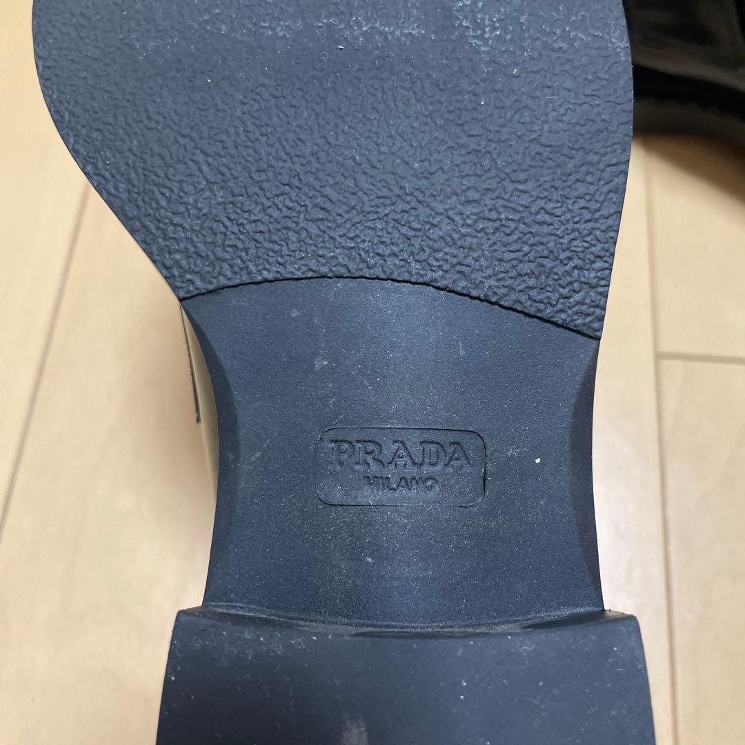 美品 PRADA プラダ レディース ローファー 革靴 37 23.5cm