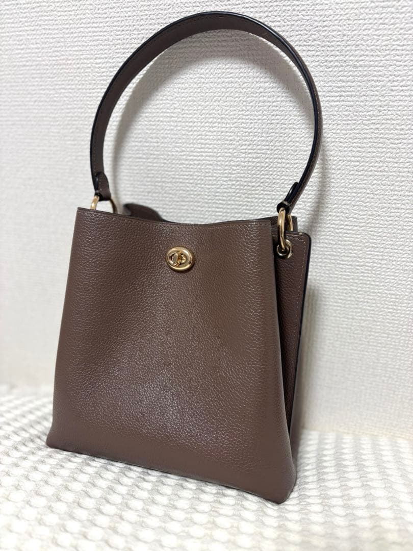 ブラウンレザー　COACHのハンドバック