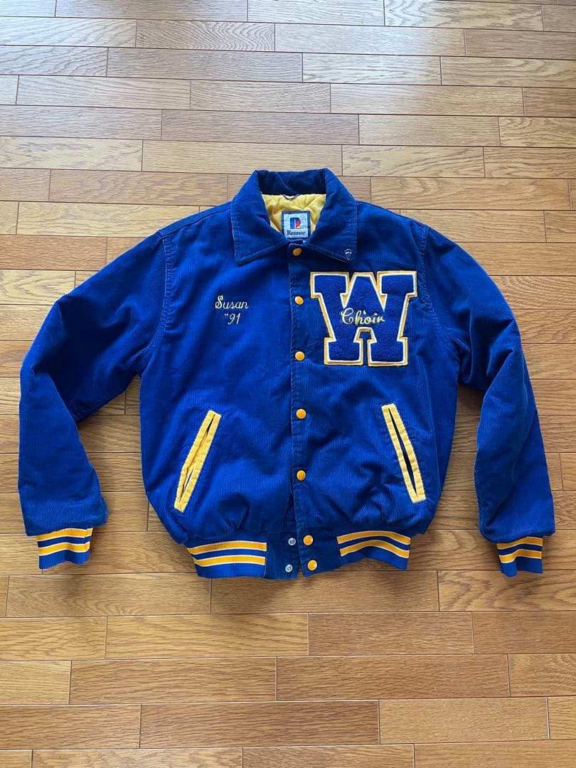 【RENNOC】コーデュロイ スタジャン ジャケット USA 製　S 古着