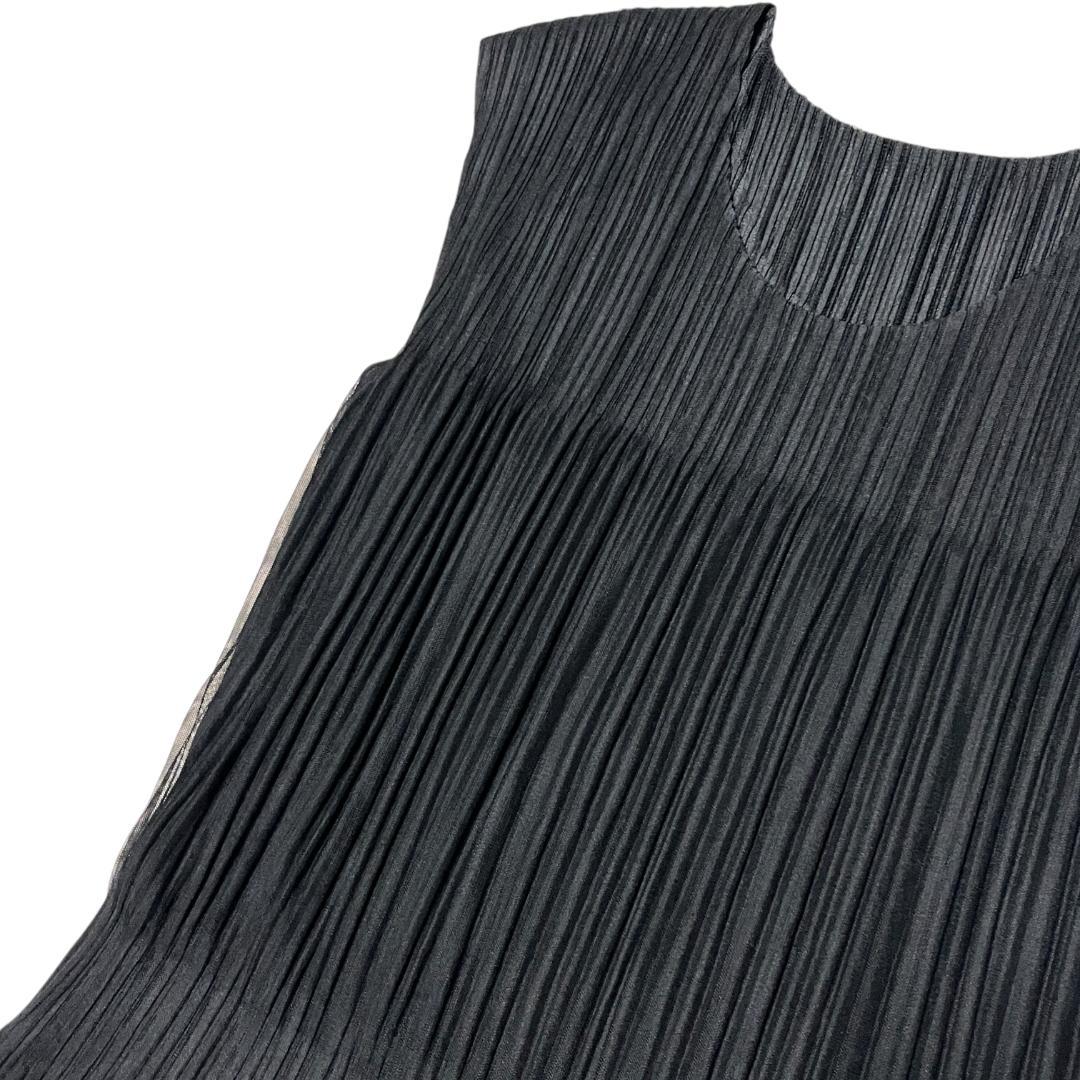 【美品】プリーツプリーズ ワンピース 4 L チュールスカート 黒 ブラック