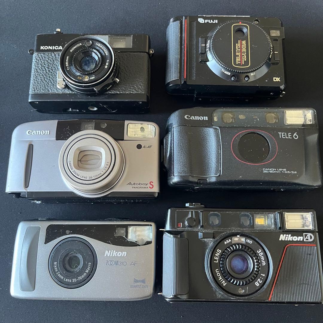 【ジャンク】コンパクトフィルムカメラ 6台セット