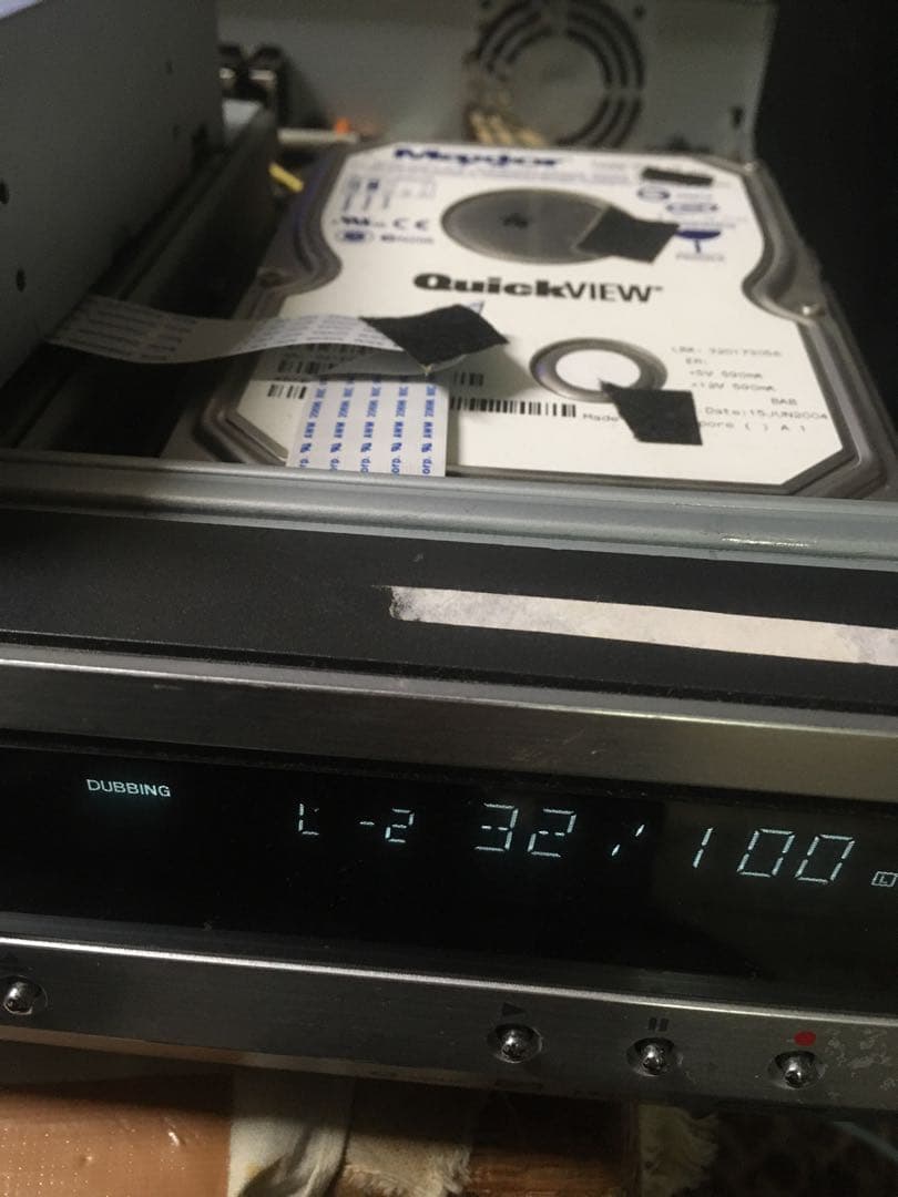 東芝DVDレコーダーRD-XS53の修理補修部品電源基板