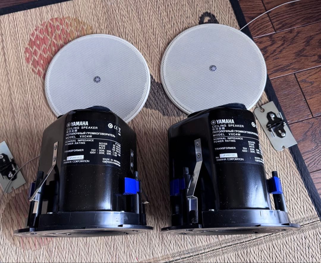 中古YAMAHA 天井スピーカー VXC4W　1ペア
