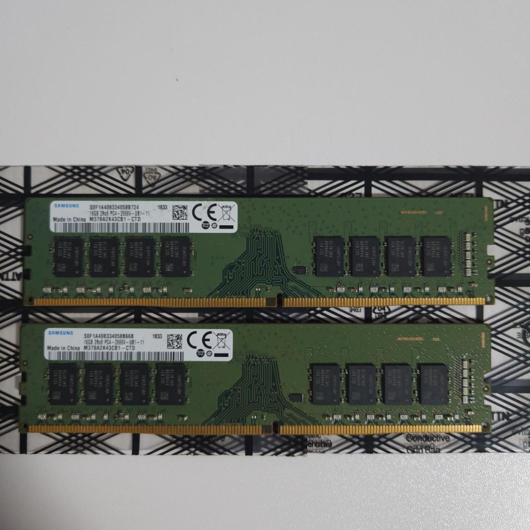 SAMSUNG DDR4-2666 32GB(16GB×2)