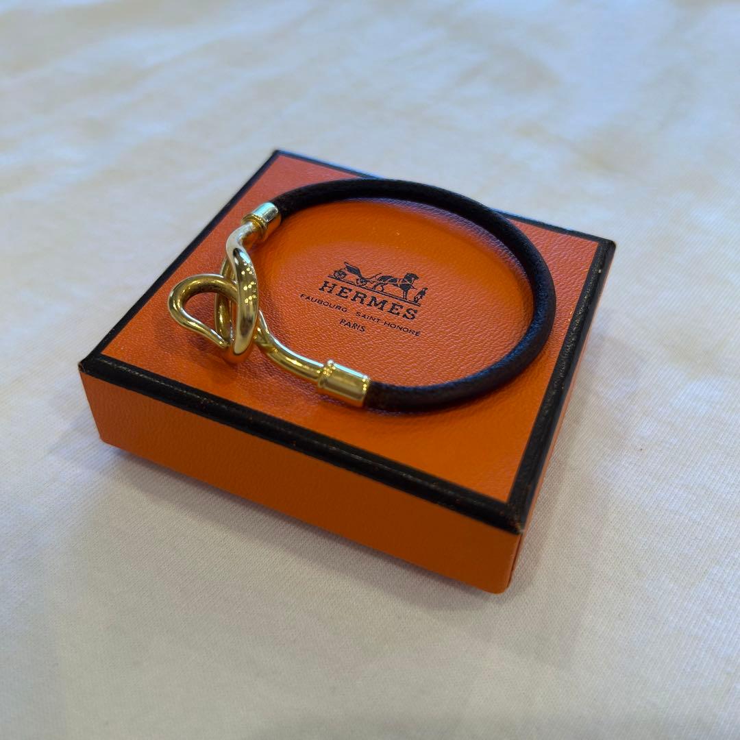 HERMES エルメス　ジャンボ　レザーブレスレット　vintage 箱付き