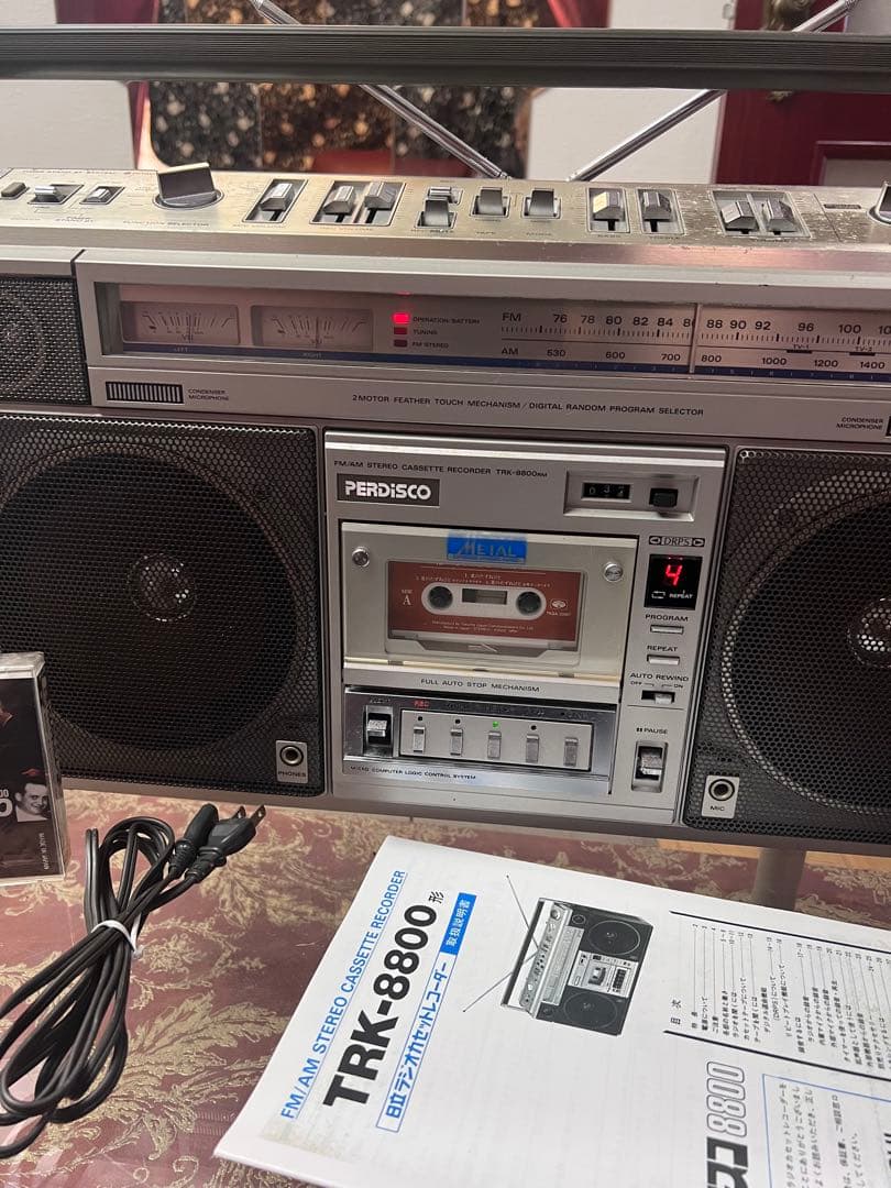 希少日立 TRK-8800RM パディスコラジカセ中古動作品メンテナンス済み美品