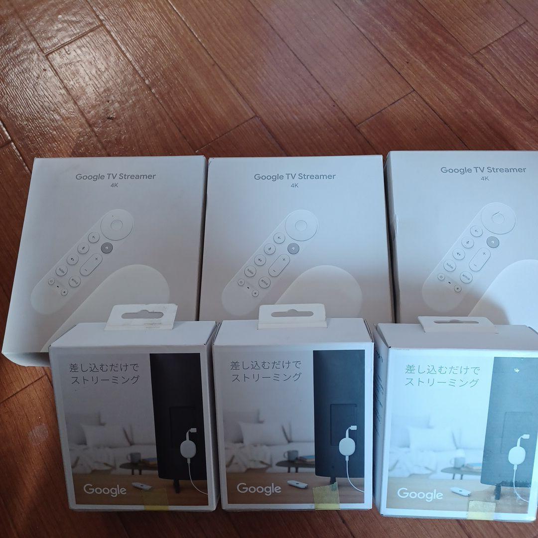 Google TV Streamer 4K 3台 & Chromecast 3台