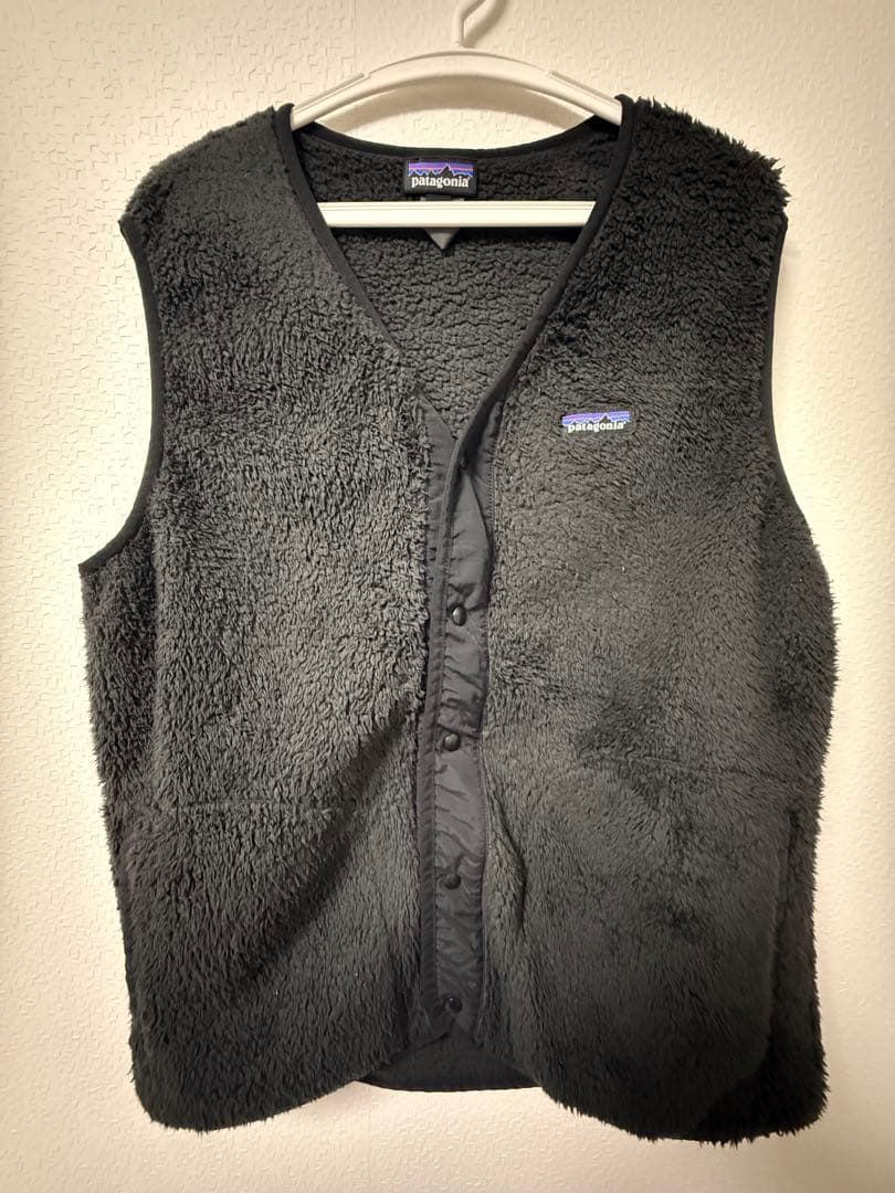 Patagonia パタゴニア ボアベスト ブラック フリース ロゴ入り
