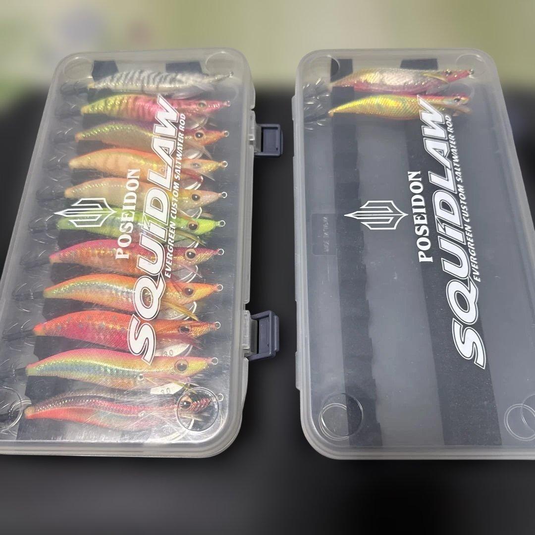 エバーグリーン エギ、ドリフト番長、シマノフラッシュブースト3号 13個セット