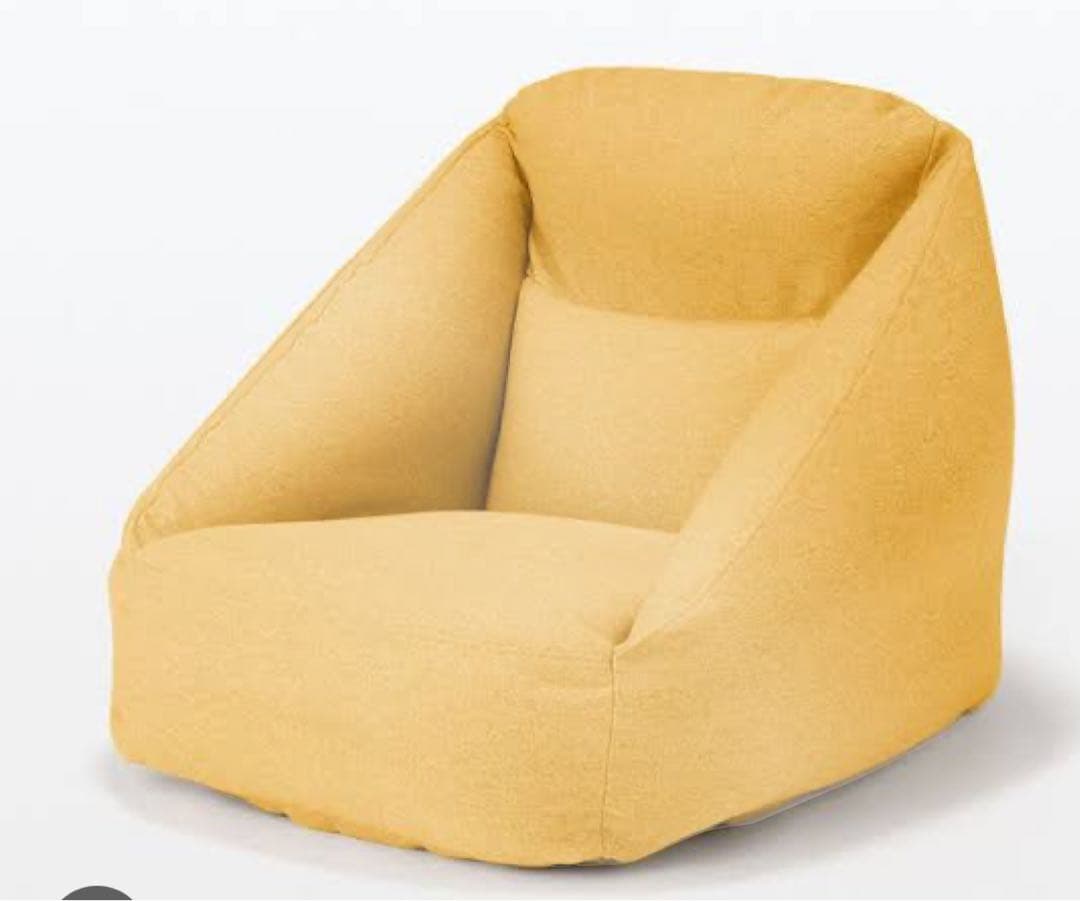 未使用　完売品　無印良品　空気でできたソファ イエロー