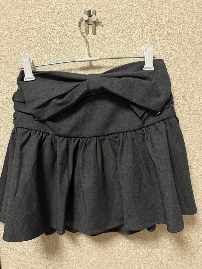 スカート andmary Liz ribbon mini skirt