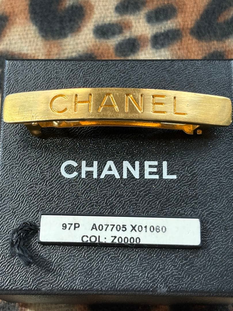 ヴィンテージ　シャネル　バレッタ　97P ゴールド
