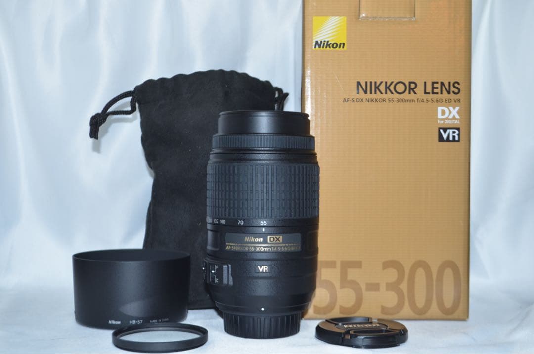美品 超望遠レンズ☆ニコン Nikon AF-S 55-300mm☆手振れ補正付