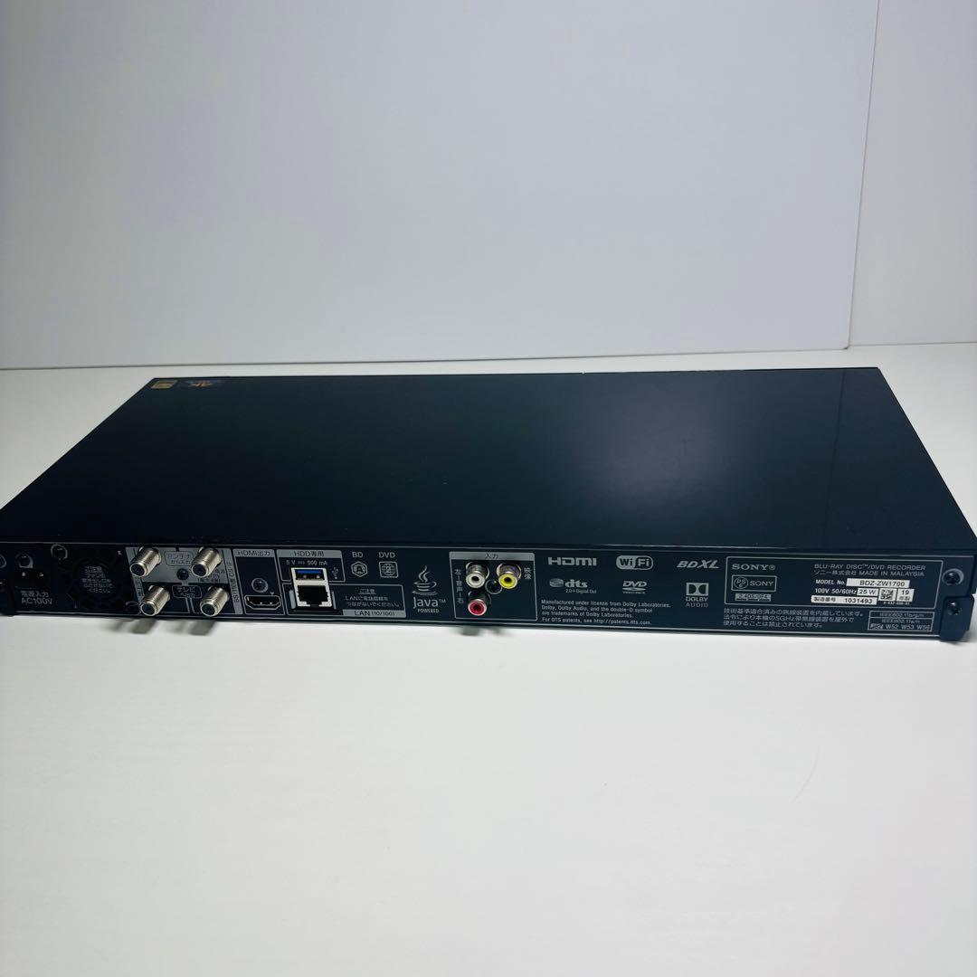 SONY BDZ-ZW1700 ブルーレイレコーダー 1TB