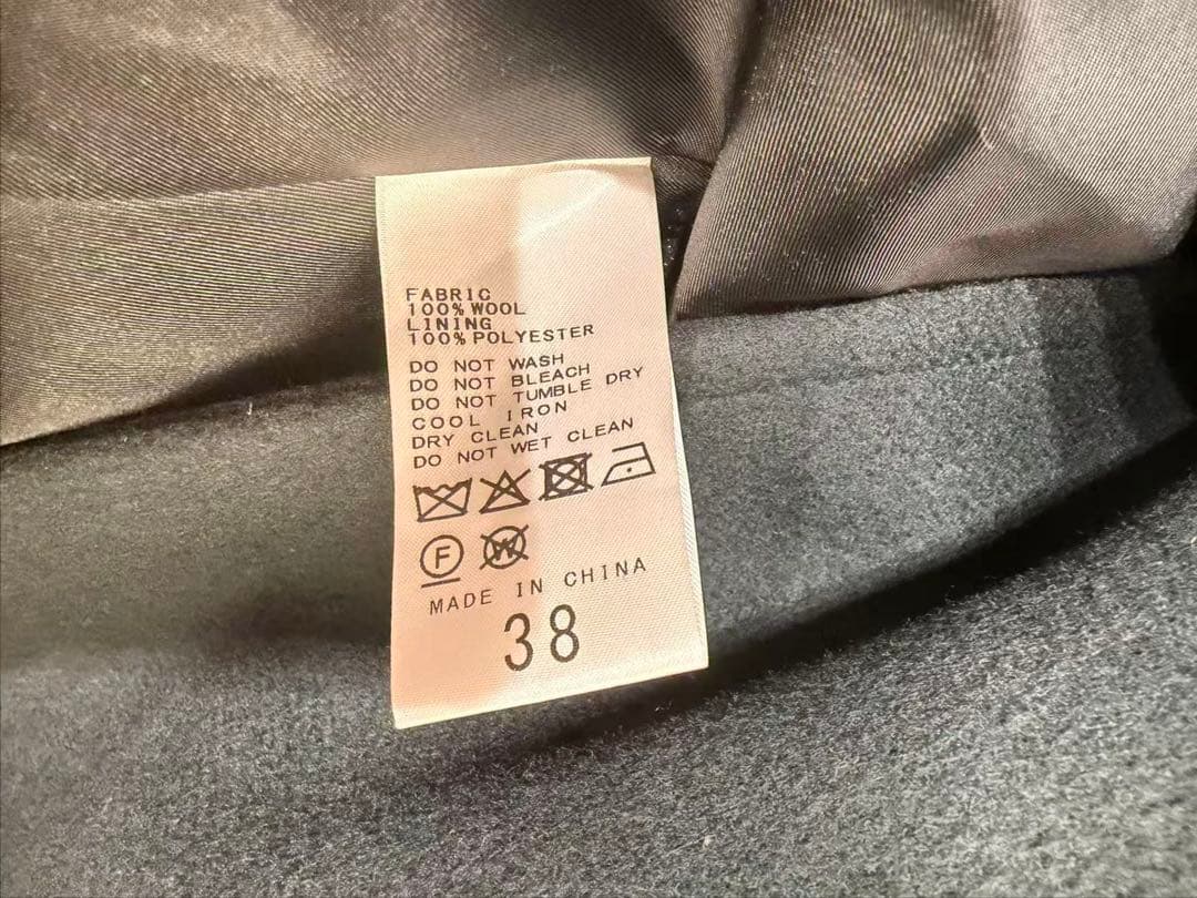 今期スーパー140ビーバーノーカラーミドルコート グリーン38