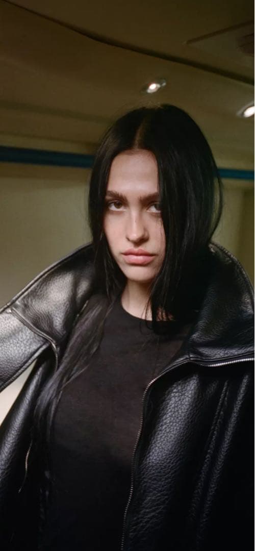 完売★新品ZARAザラフェイクレザージャケットM★ブラック★サンローラン