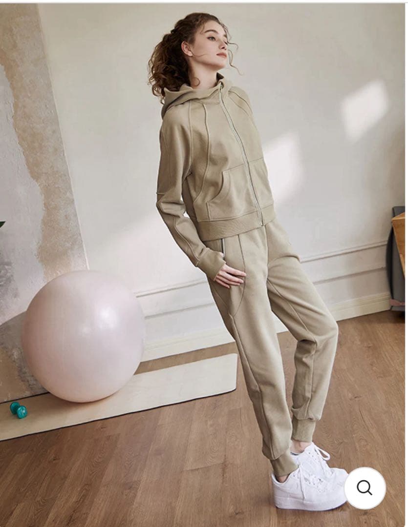 YOMOMENT スウェットフルジップパーカー&スウェットパンツセット