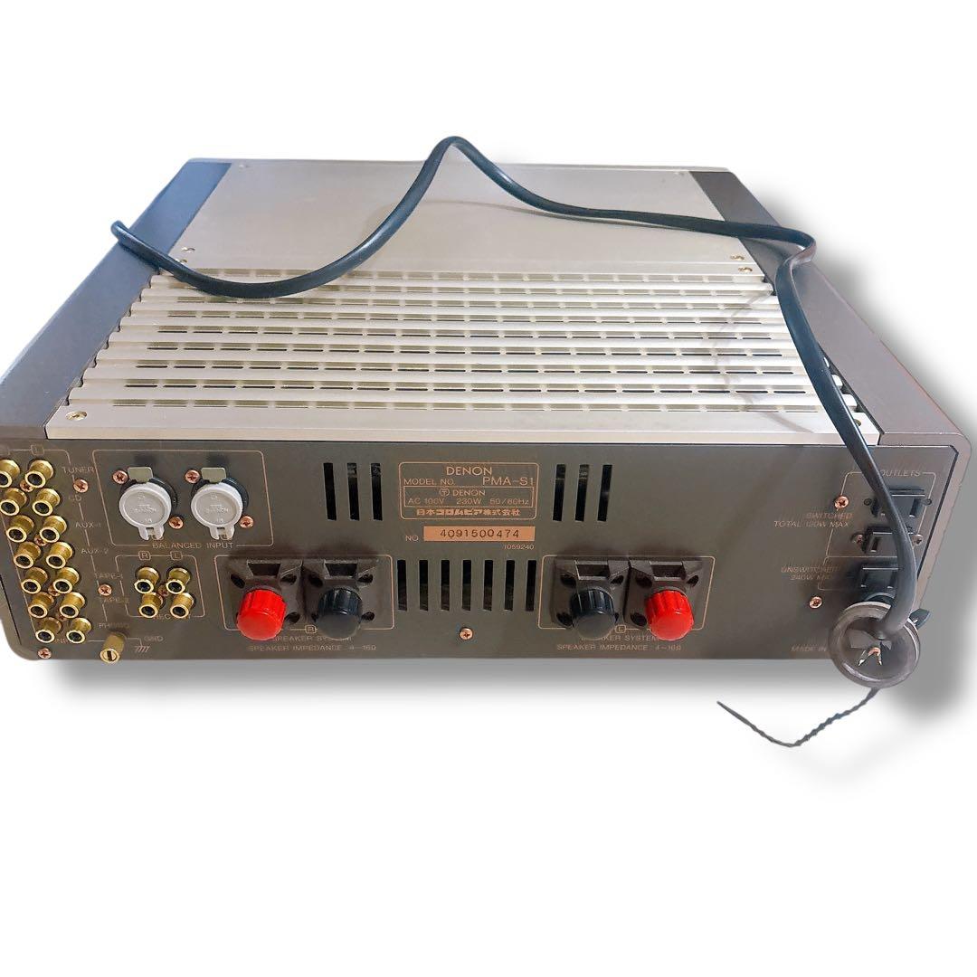 通電確認済 DENON デノン PMA-S1 プリメインアンプ シルバー